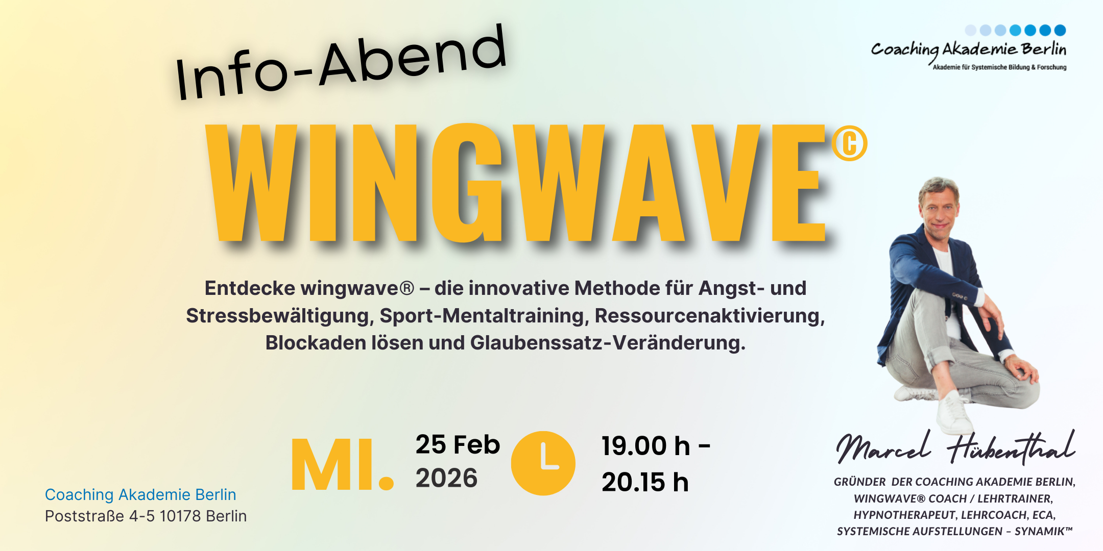 wingwave Coaching Ausbildung Berlin Infoabend